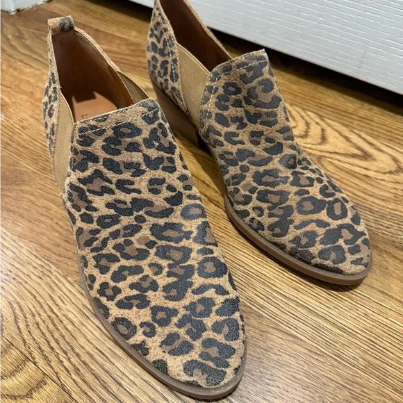 Lucky Brand Leopard Print Ankle Booties size 9.5 - Picture 4 of 9